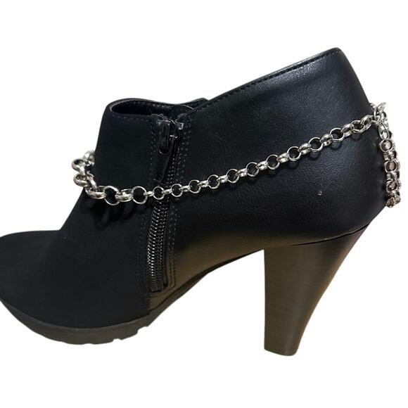 Women’s Boot chain, Silver tone Sorkly Butterfly. 14” Brand New Homemade NWT - Picture 3 of 7